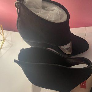 Bar III SirnBlk Wedge Heels Women's Size 7